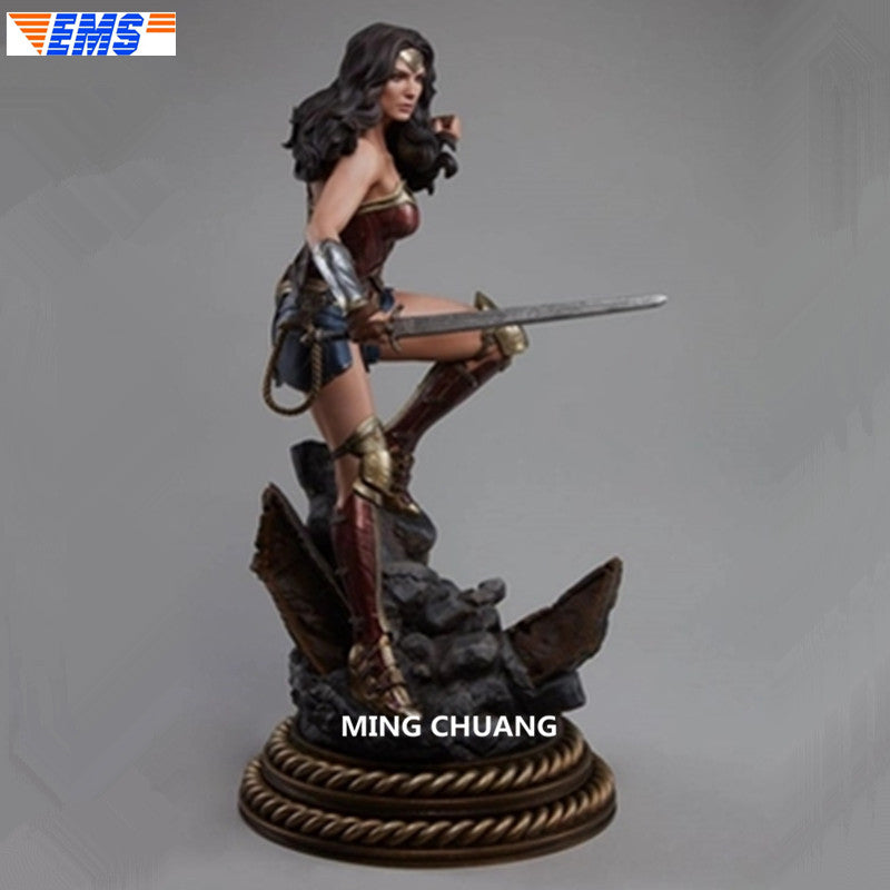 20" Justice League Statue Superhero Diana Prince Bust Wonder Woman Full-Length Portrait 1/4 GK Action Figure Toy BOX 50CM Z206