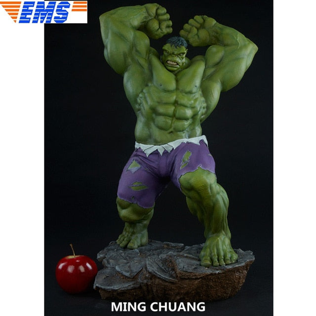 24"Avengers Infinity War Statue Superhero Robert Bruce Banner Bust Hulk Full-Length Portrait GK Action Figure Toy BOX 60CM Z207
