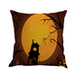 Happy Halloween Pillow Cases Linen Sofa Cushion Cover Home Decor