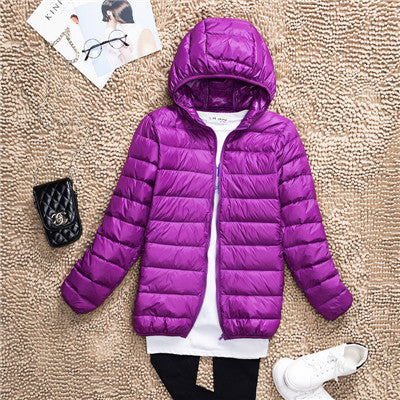 Women Ultra Light Duck Down Jacket Plus Size