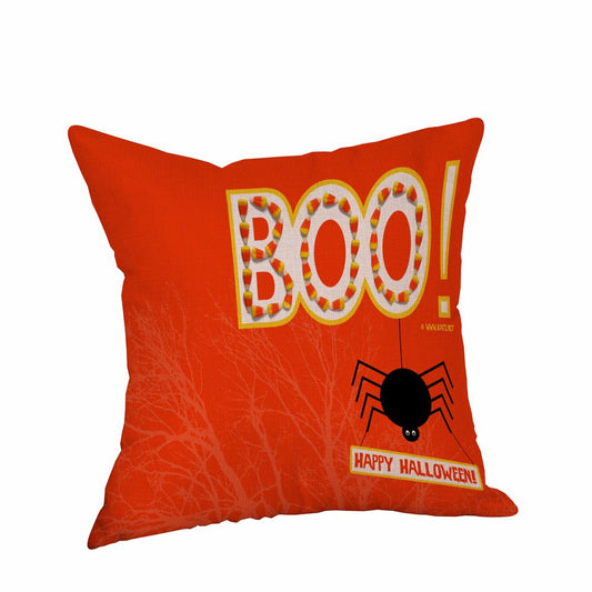 Happy Halloween Pillow Cases  Linen Sofa Cushion Cover Home Decor