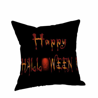 Happy Halloween Pillow Cases  Linen Sofa Cushion Cover Home Decor
