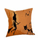 Happy Halloween Pillow Cases  Linen Sofa Cushion Cover Home Decor