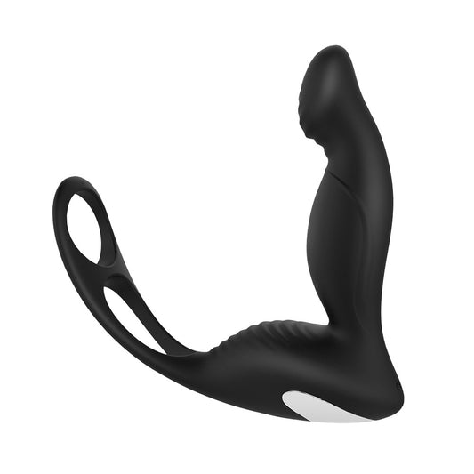 Butt Vibrator Electric 9 Speed Prostate Massager with Cock Ring and Scrotum Ring for Men