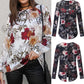 Fashion Women Autumn Long Sleeve Printed Loose Tops Casual Blouse T Shirt