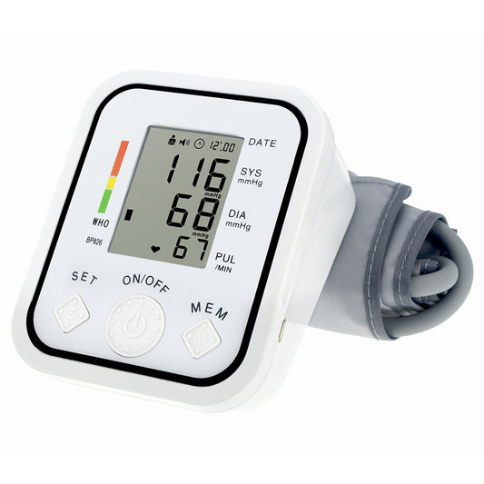 BP826 Digital BP Blood Pressure Monitor Meter Sphygmomanometer