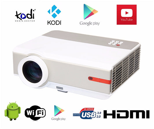 3D HD 5000 Lumens 1080P USB HDMI LED Video Projector Multimedia Home Theater US