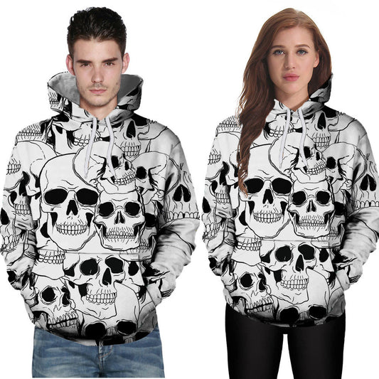 Loves' Casual Autumn Winter 3D Printing Long Sleeve Hoodies Sweatshirt Blouse