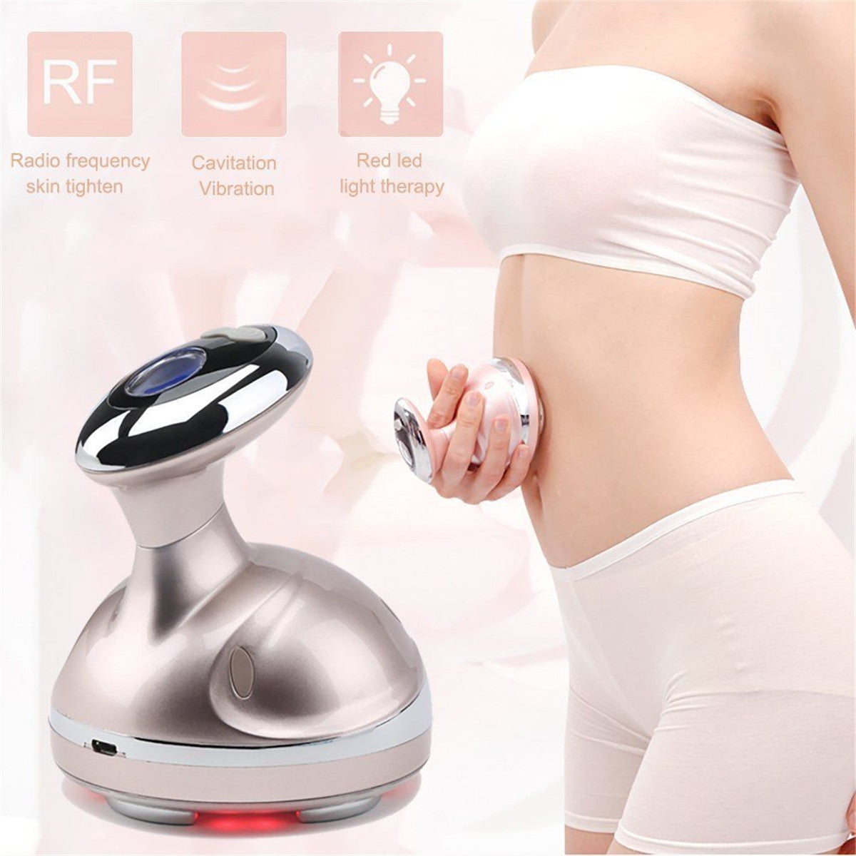Ultrasonic RF Body Shaping Weight Loss Machine Cavitation Fat Remove Red Light