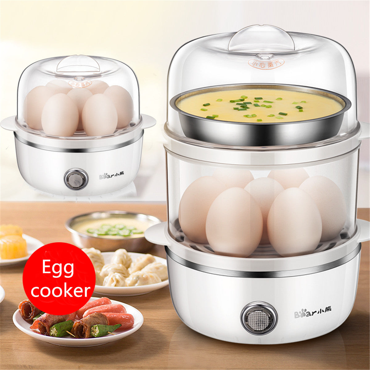 14 Egg Boiler Multifunction Electric Cooker Steamer Home Kitchen Breakfast Maker