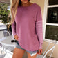 Fashion Women Ladies Long Sleeve Stripe Blouse Tops Clothes T Shirt