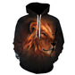 Mens 3D Pattern Autumn Winter Long Sleeve Hoodie Hooded Sweatshirt Tops Blouse