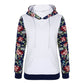 Women's Floral Printed Long Sleeve Pocket Pullover Hoodies