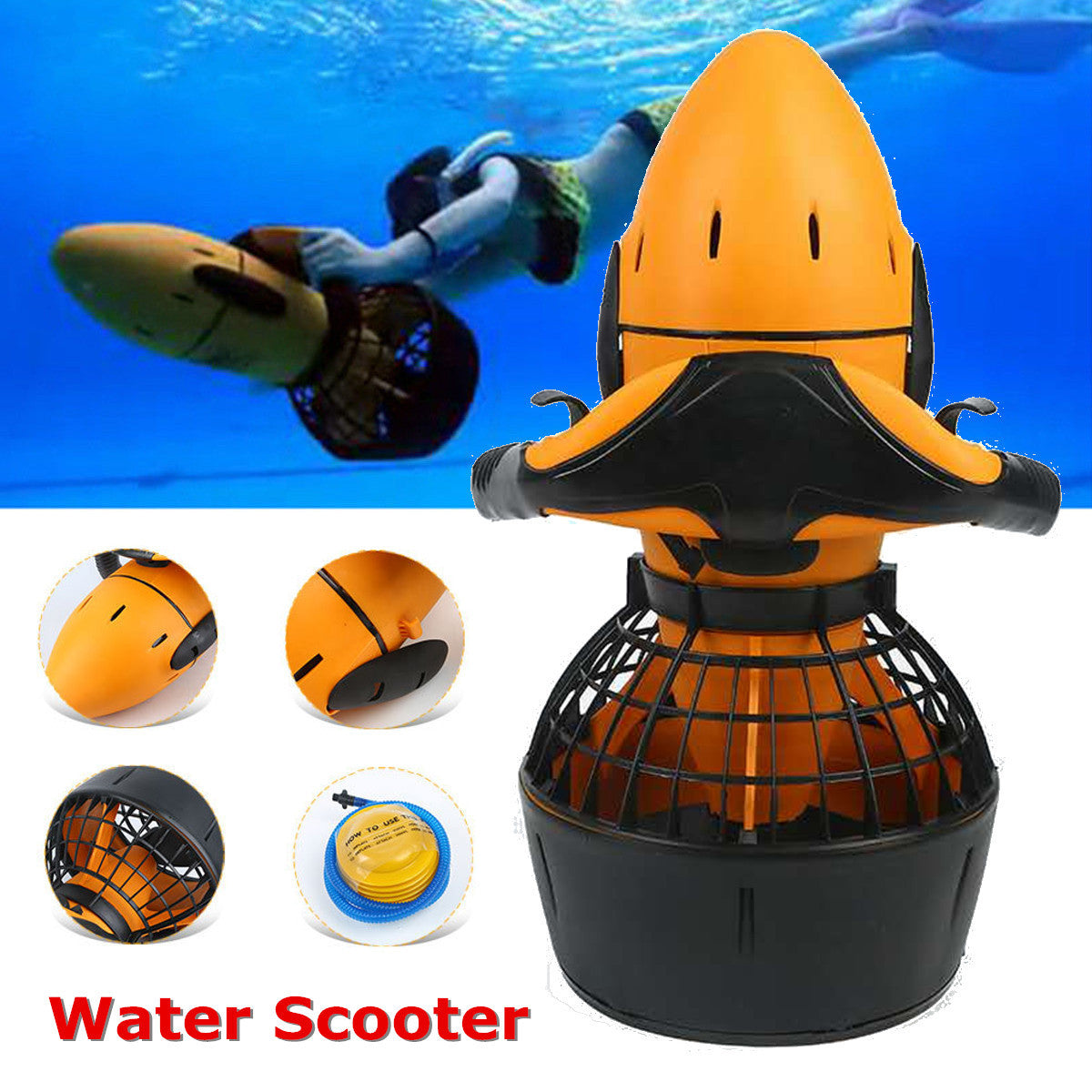 Electric Sea Snorkeling Scooter Underwater Propeller Diving Pool Equipment