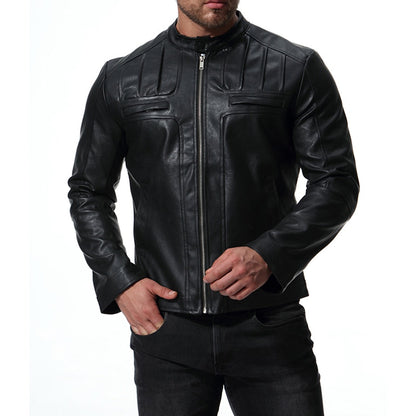 New Arrival Mens Motorcycle Leather Jacket