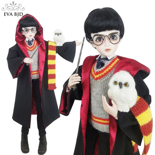 24" 24 inch Full Set + 60cm SD Doll BJD Boy 1/3 jointed dolls Cosplay for Harry Potter Toy Action Figure + Clothes + Makeup Gift