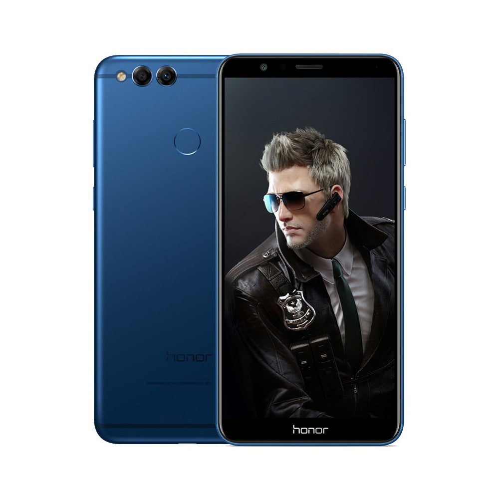 Huawei Honor 7X Face ID Mobile Phone Bezel-less 5.93 inch 2160*1080P 4GB 64GB Octa Core Dual Rear Cameras 3340mAh Fingerprint Android 8.0