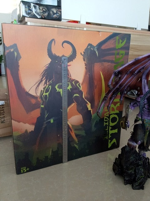 Nuovo WOW World Illidan Stormrage High Grade Resina GK Statua In Azione Anime Figure Da Collezione Model Toy 56cm