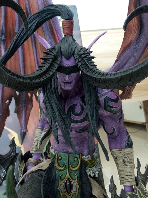 Nuovo WOW World Illidan Stormrage High Grade Resina GK Statua In Azione Anime Figure Da Collezione Model Toy 56cm