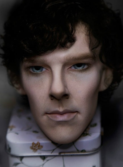 1/3 bjd doll head BBC SHERLOCK Holme Benedict Cumberbatch custom-made top quality real human realistic high art gift spinoff
