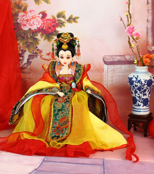 35CM Gorgeous Chinese BJD Dolls Collectible Tang Dynasty Queen Dolls With 12 Joints Movable Christmas Gifts For Girl